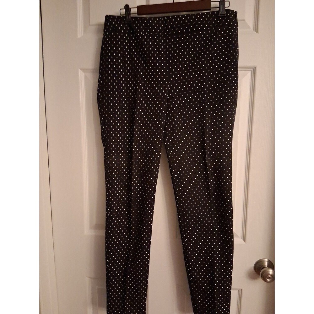 Talbots Chatham Ankle Pants Black Dots Featuring A Slim Leg Design  Size 10 NWOT